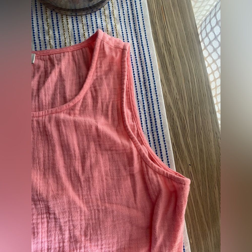 J. Crew  Womens Sleeveless Belted Gauze Midi Dress Pink  Size 2 Pockets Zip - Picture 7 of 15